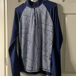 Old Navy Women’s Large Blue/White Activewear Jacket